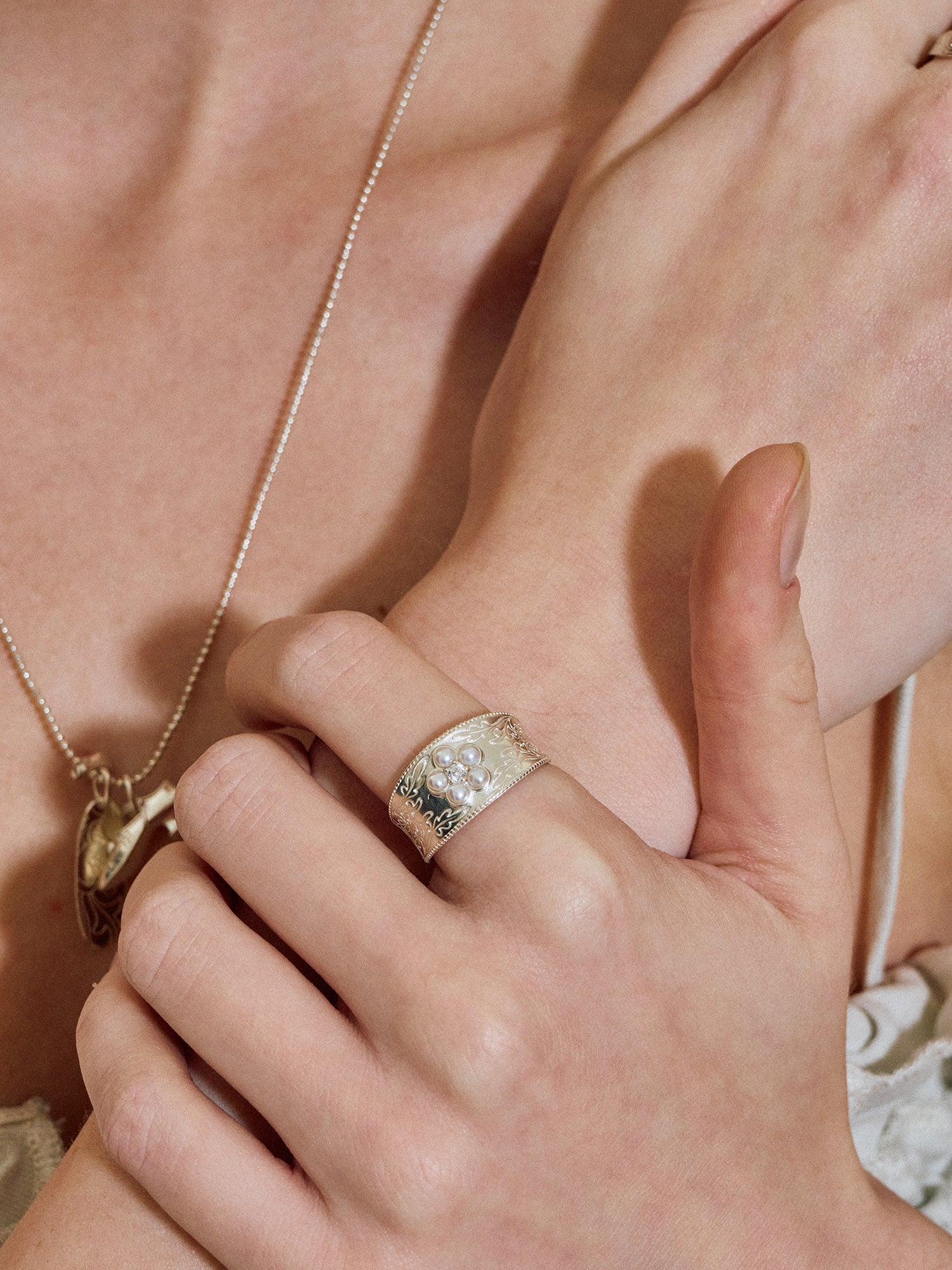 Pearl Blossom Ring