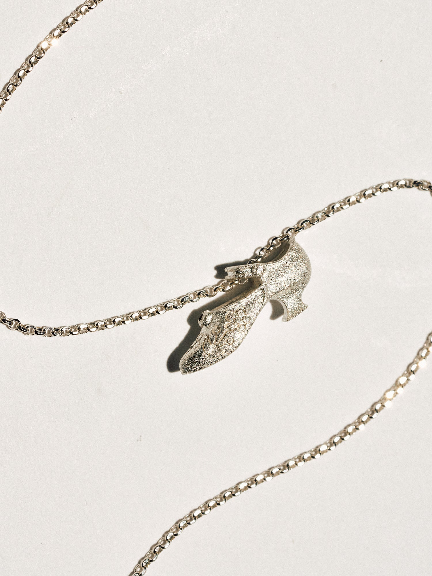 Vintage Mary Jane Shoe Necklace