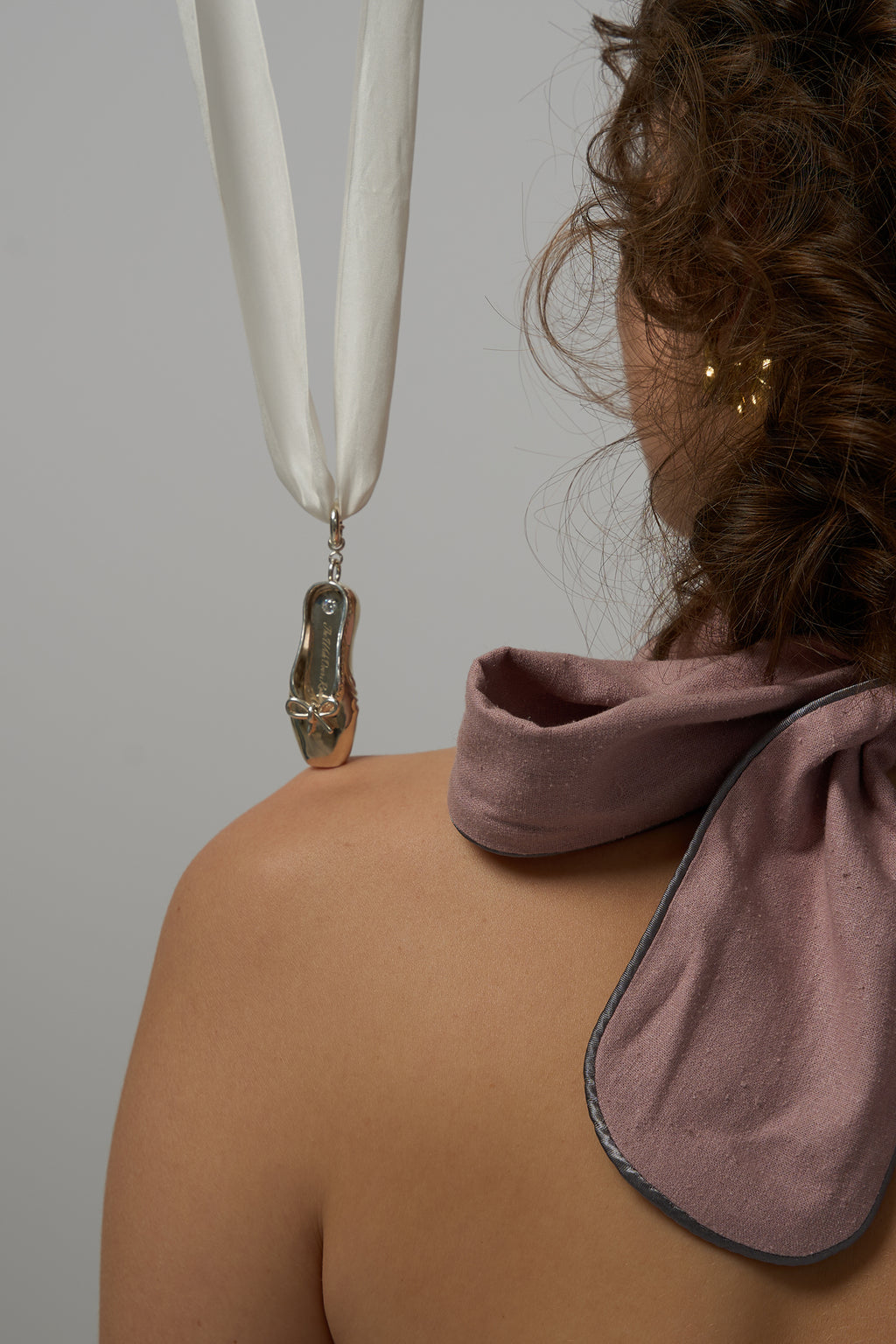 Ballet Shoe Pendant Necklace