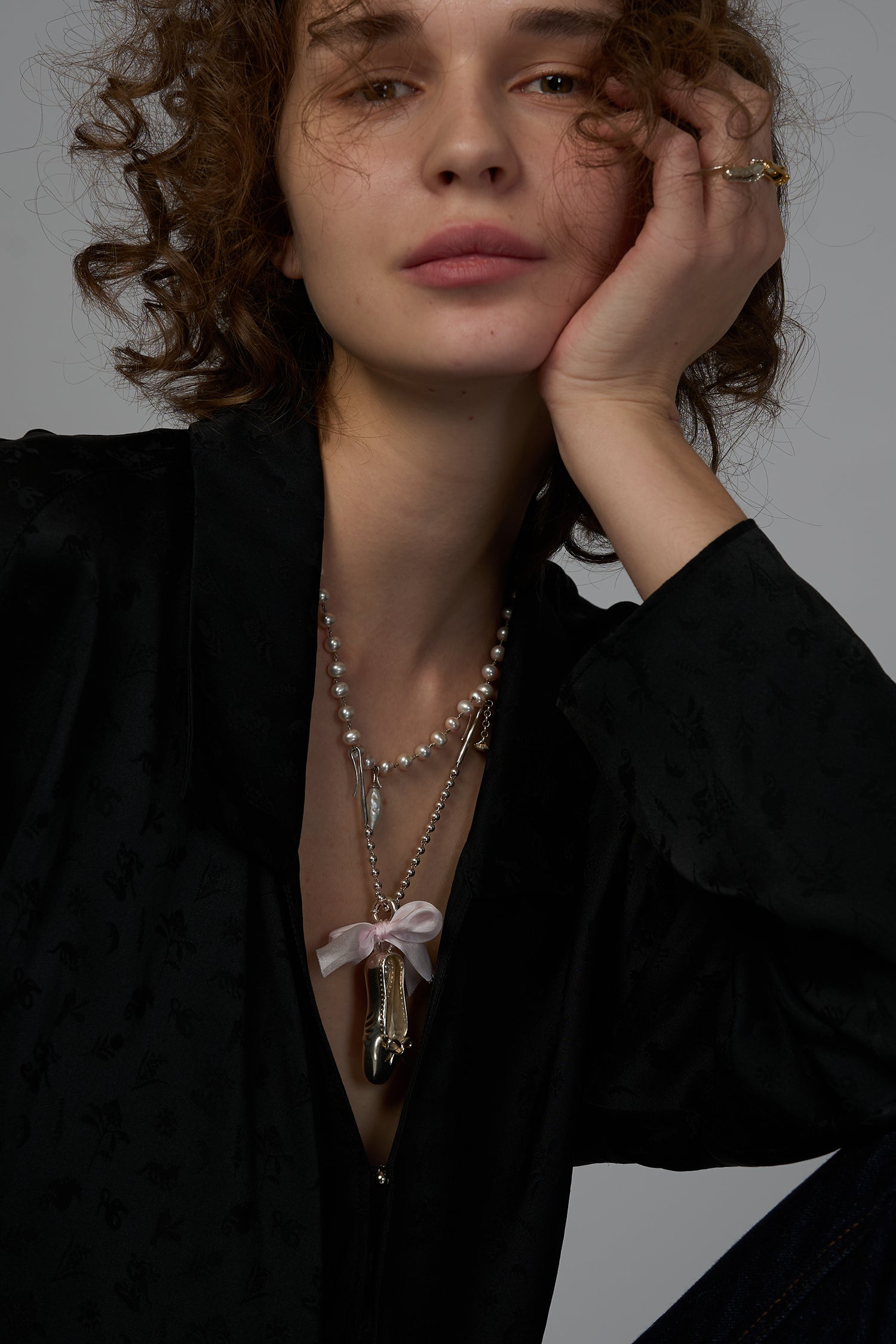 Ballet Shoe Pendant Necklace