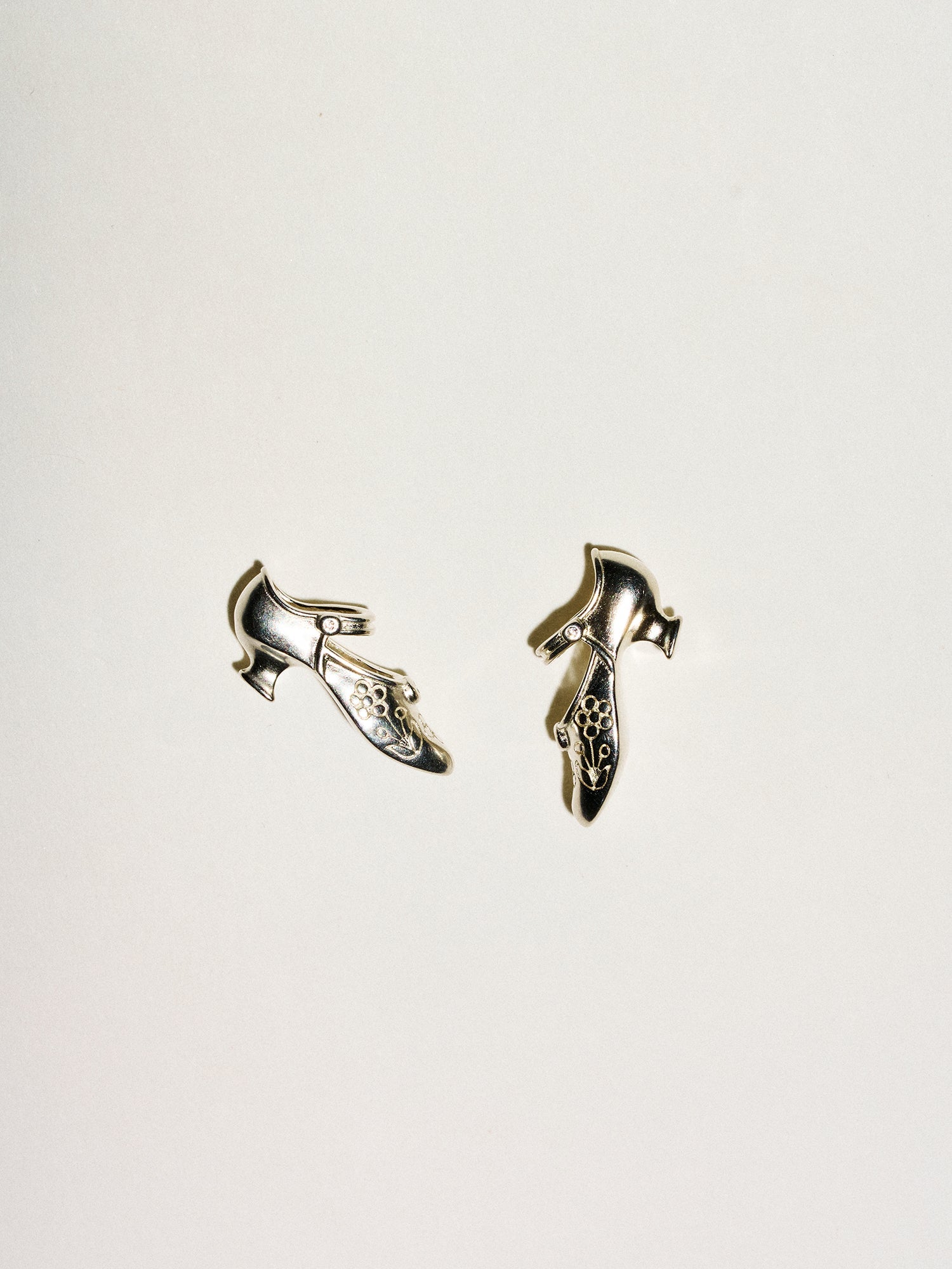 Vintage Mary Jane Shoe Earrings