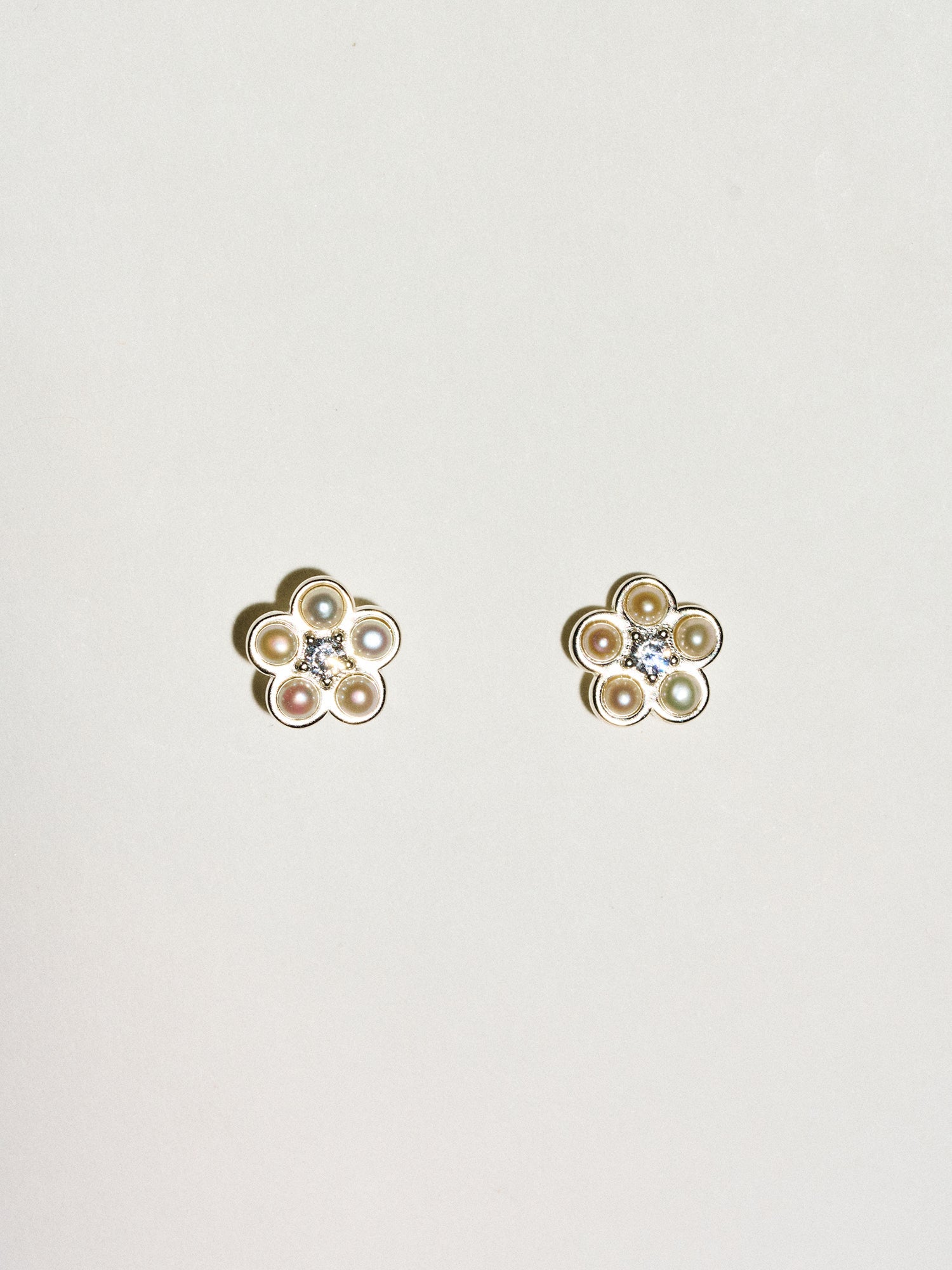 Matte Pearl Blossom Earrings