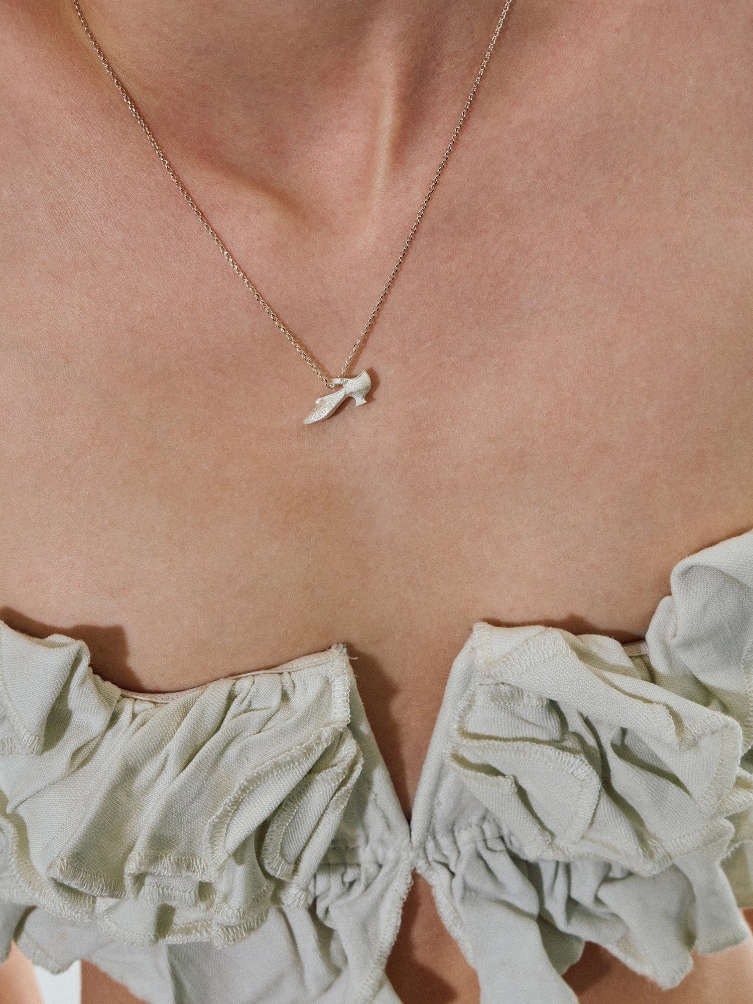 Vintage Mary Jane Shoe Necklace