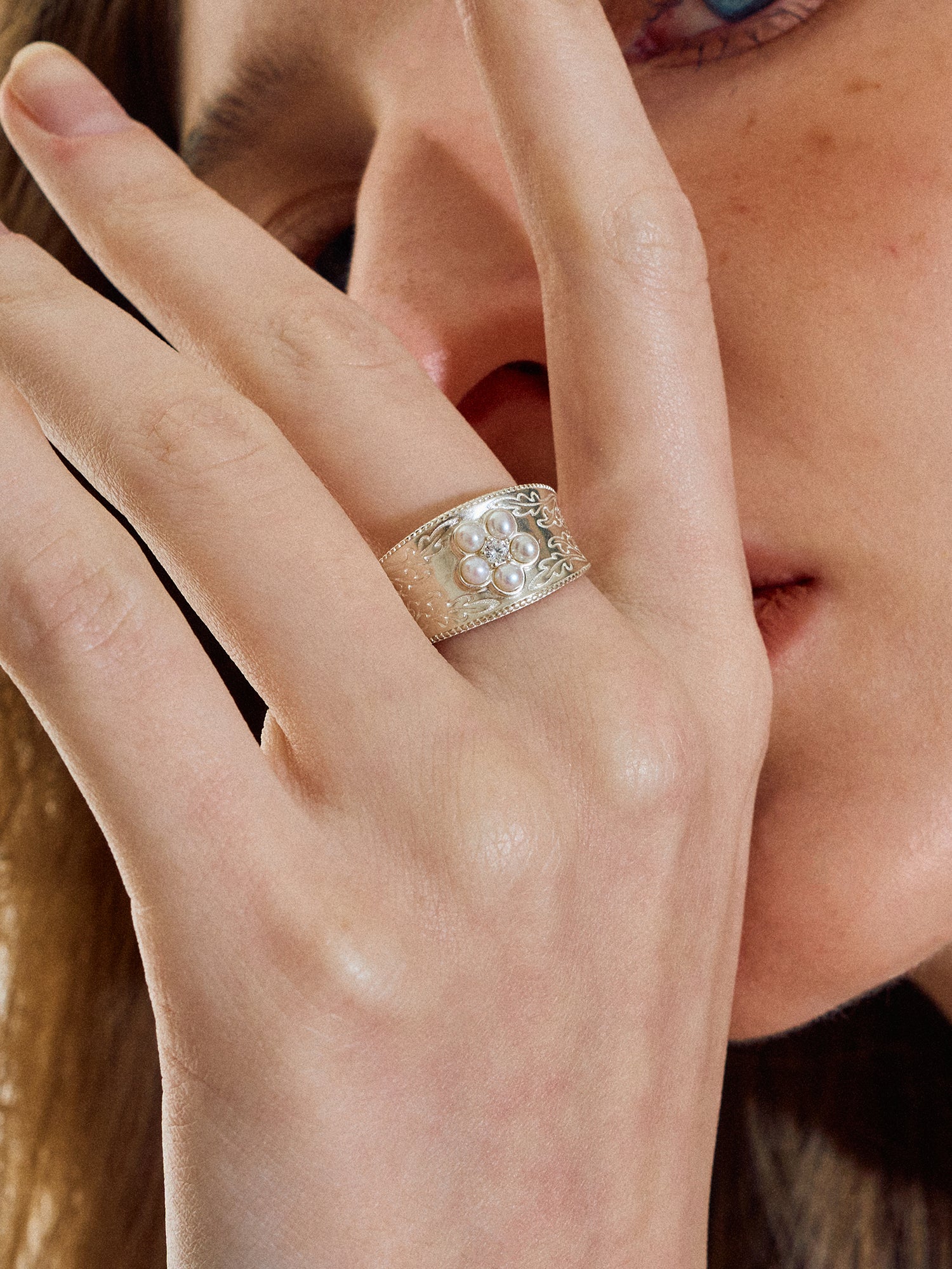 Pearl Blossom Ring