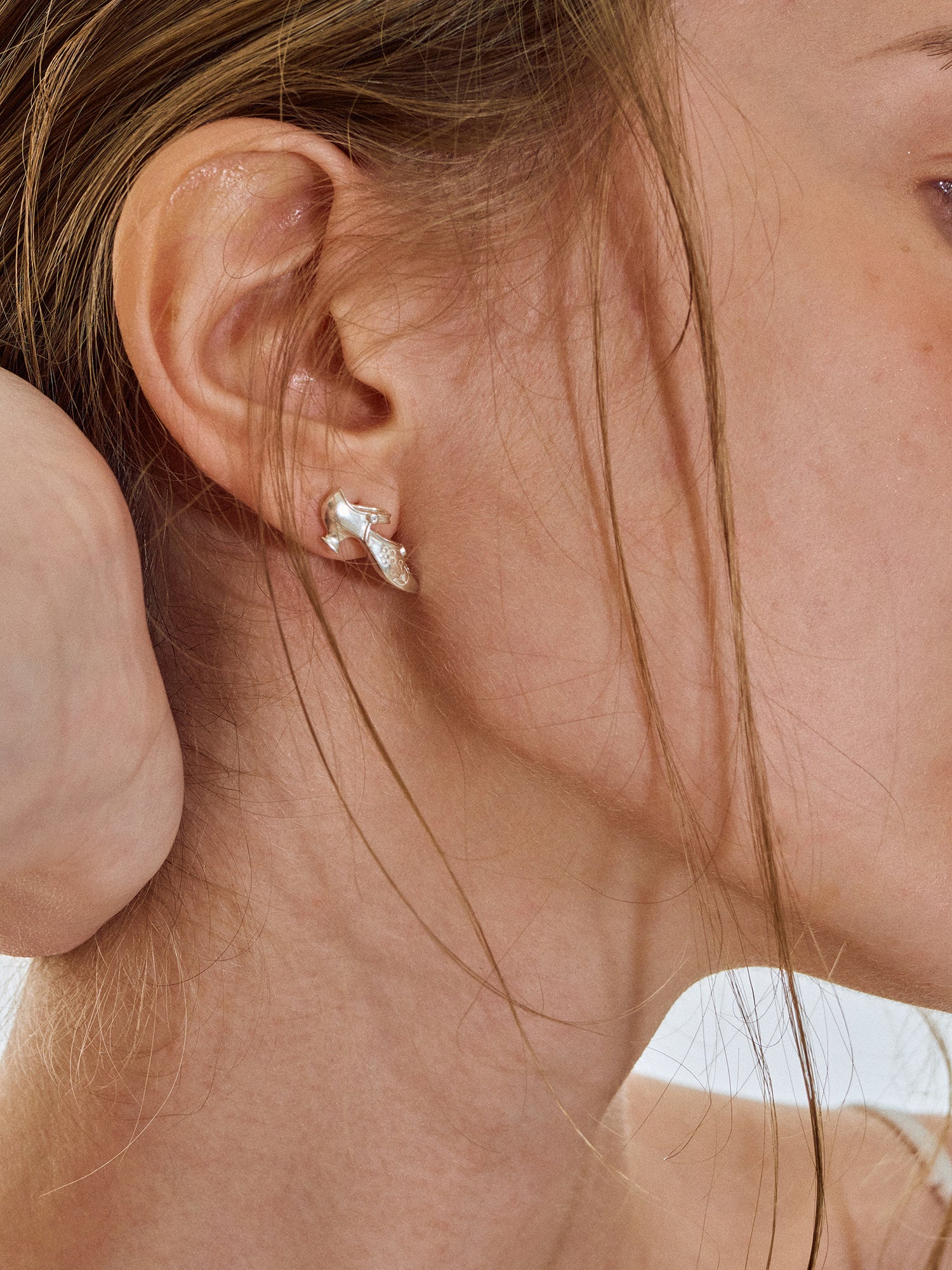 Vintage Mary Jane Shoe Earrings