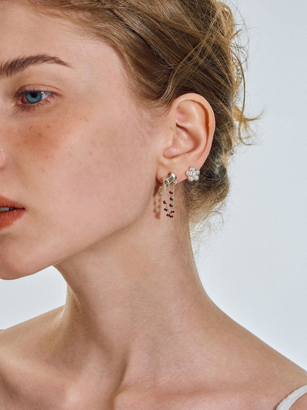 Vintage Mary Jane Shoe Earrings – Garnet Variation