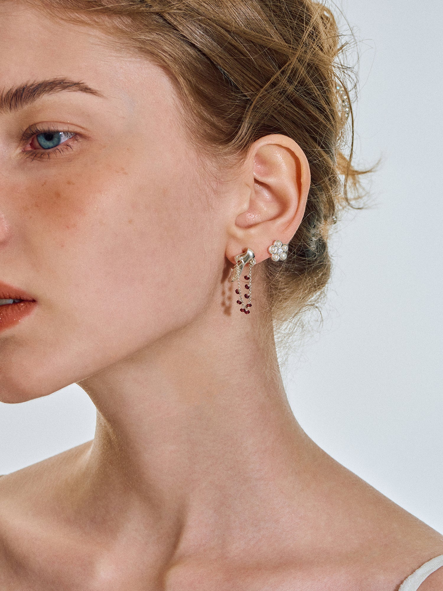 Vintage Mary Jane Shoe Earrings – Garnet Variation
