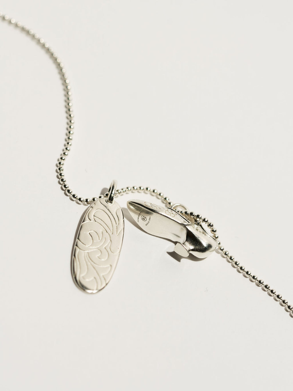 Vintage Mary Jane Shoe Long Necklace