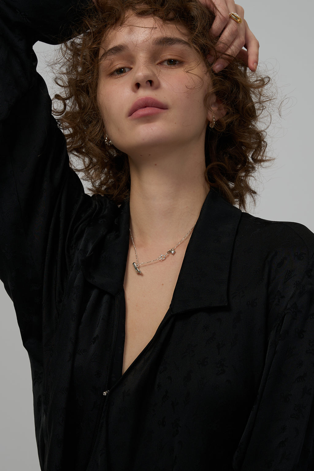 Ballet Shoe Necklace in S925 Silver