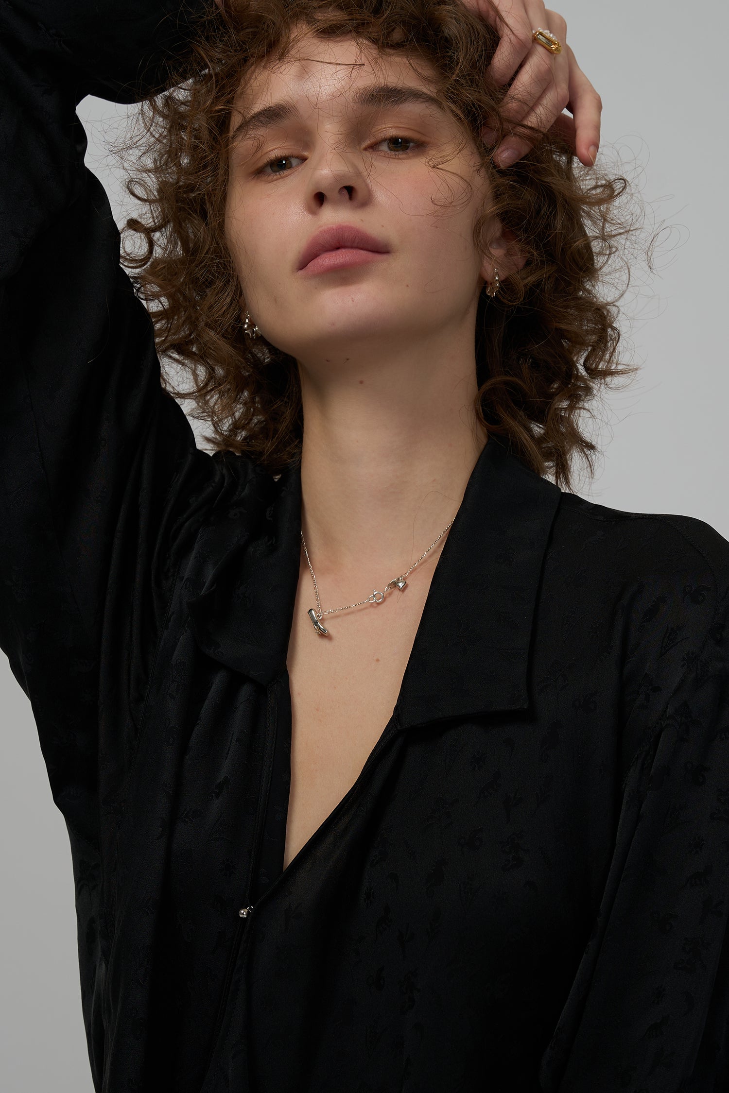 Ballet Shoe Necklace in S925 Silver