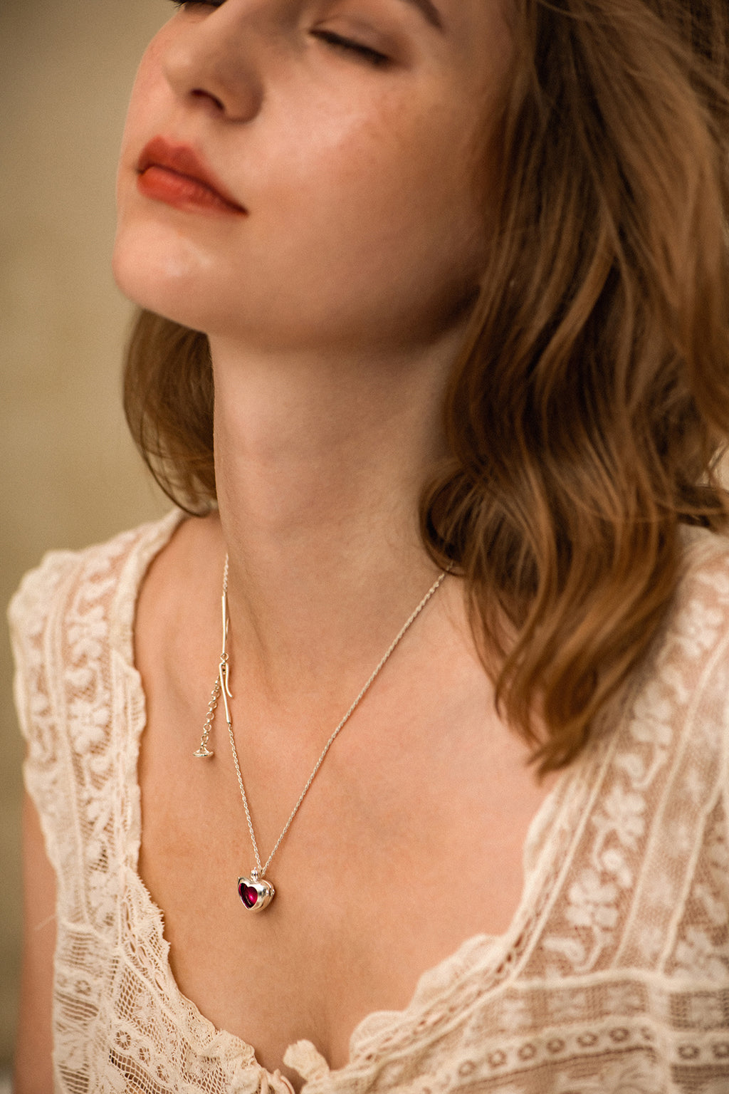 Heart in a Bottle Necklace