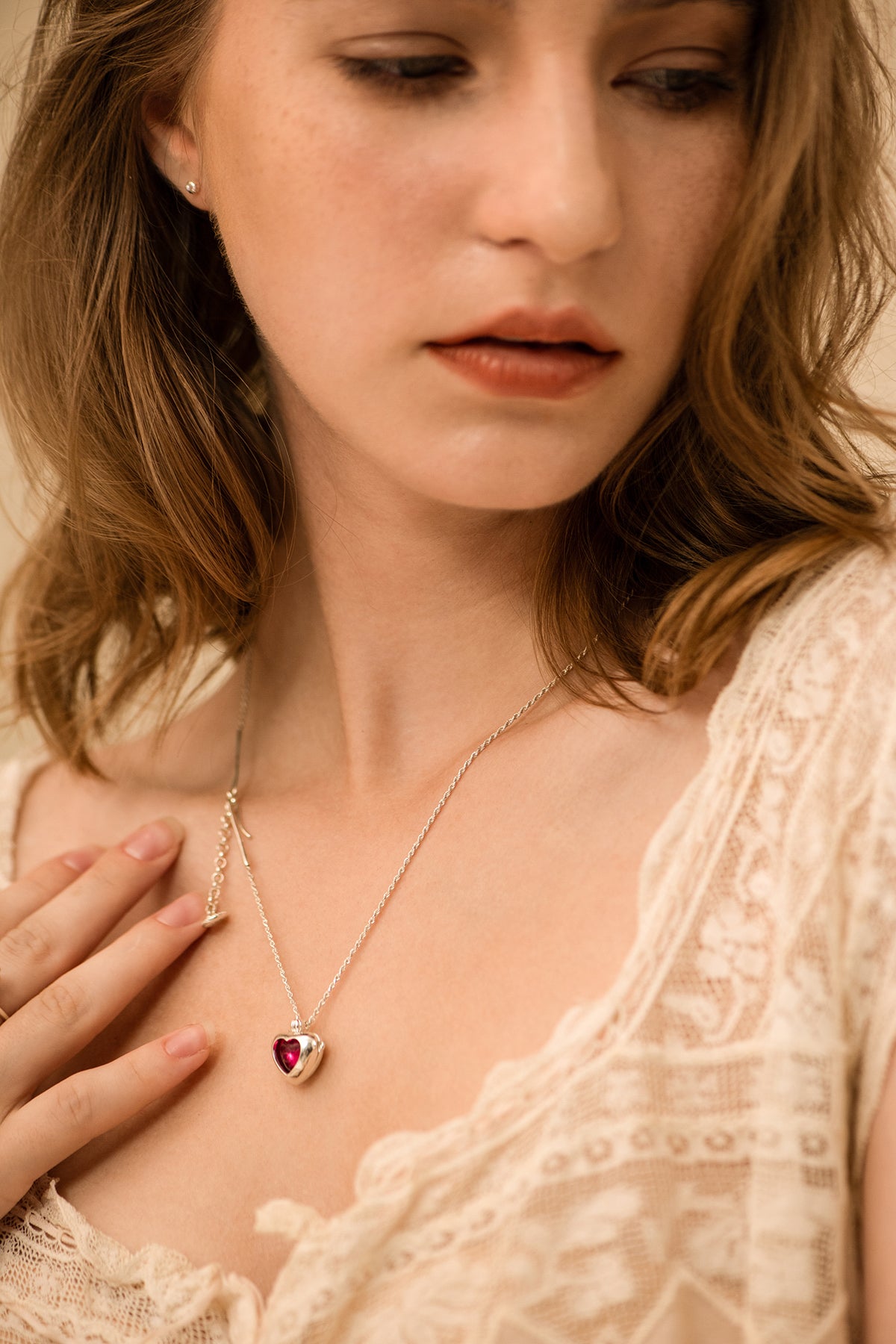 Heart in a Bottle Necklace