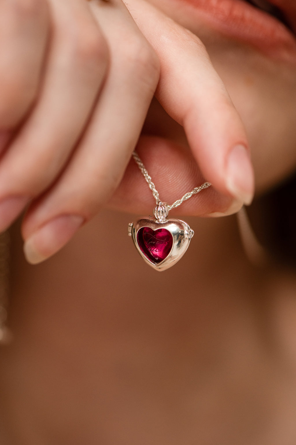 Heart in a Bottle Necklace