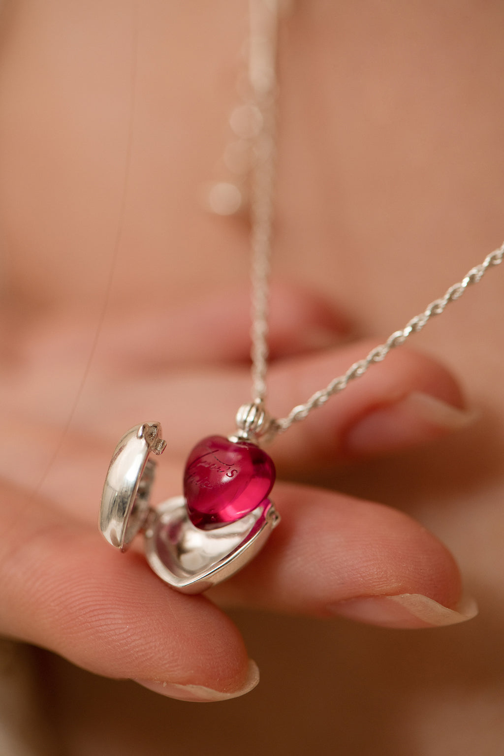 Heart in a Bottle Necklace