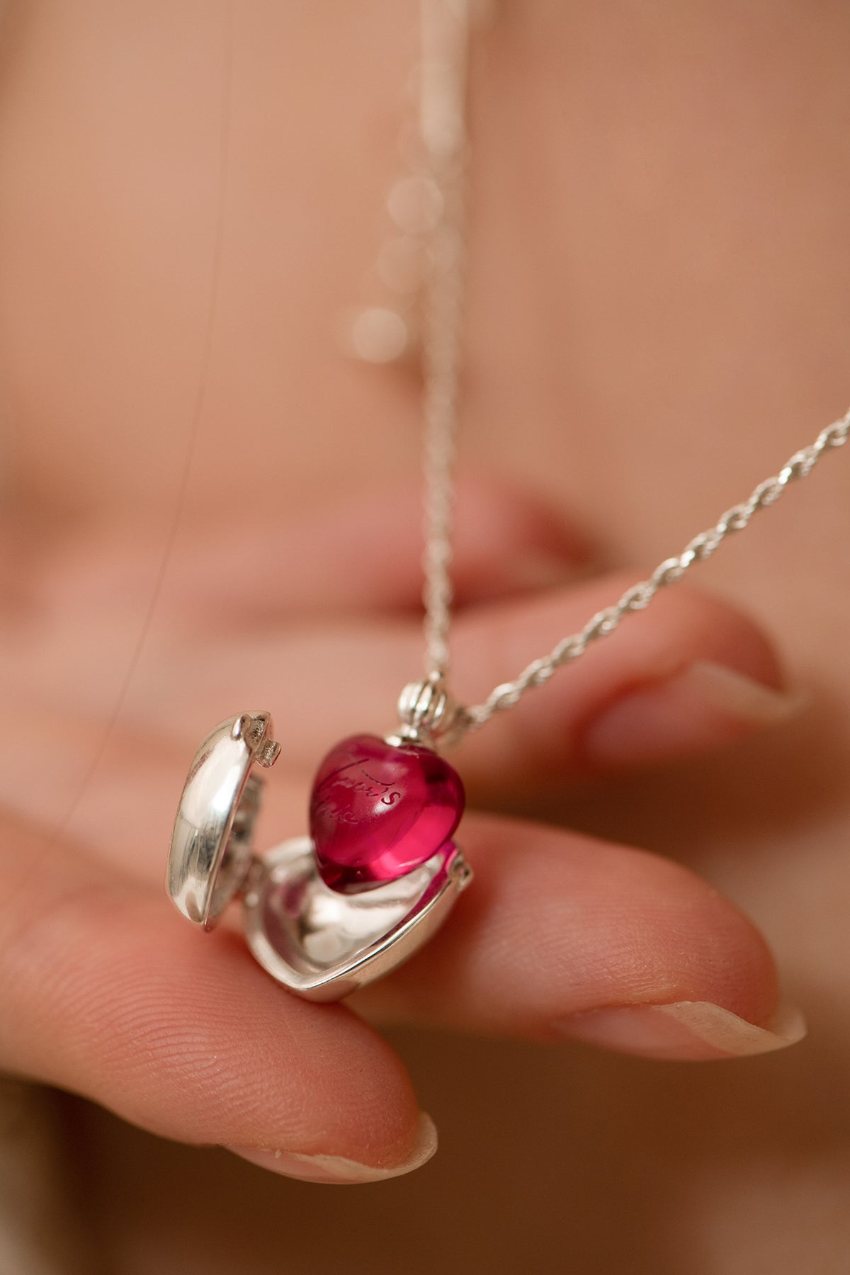 Heart in a Bottle Necklace