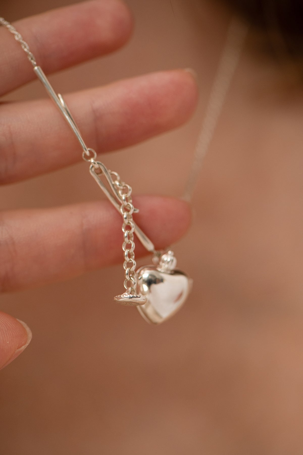 Heart in a Bottle Necklace