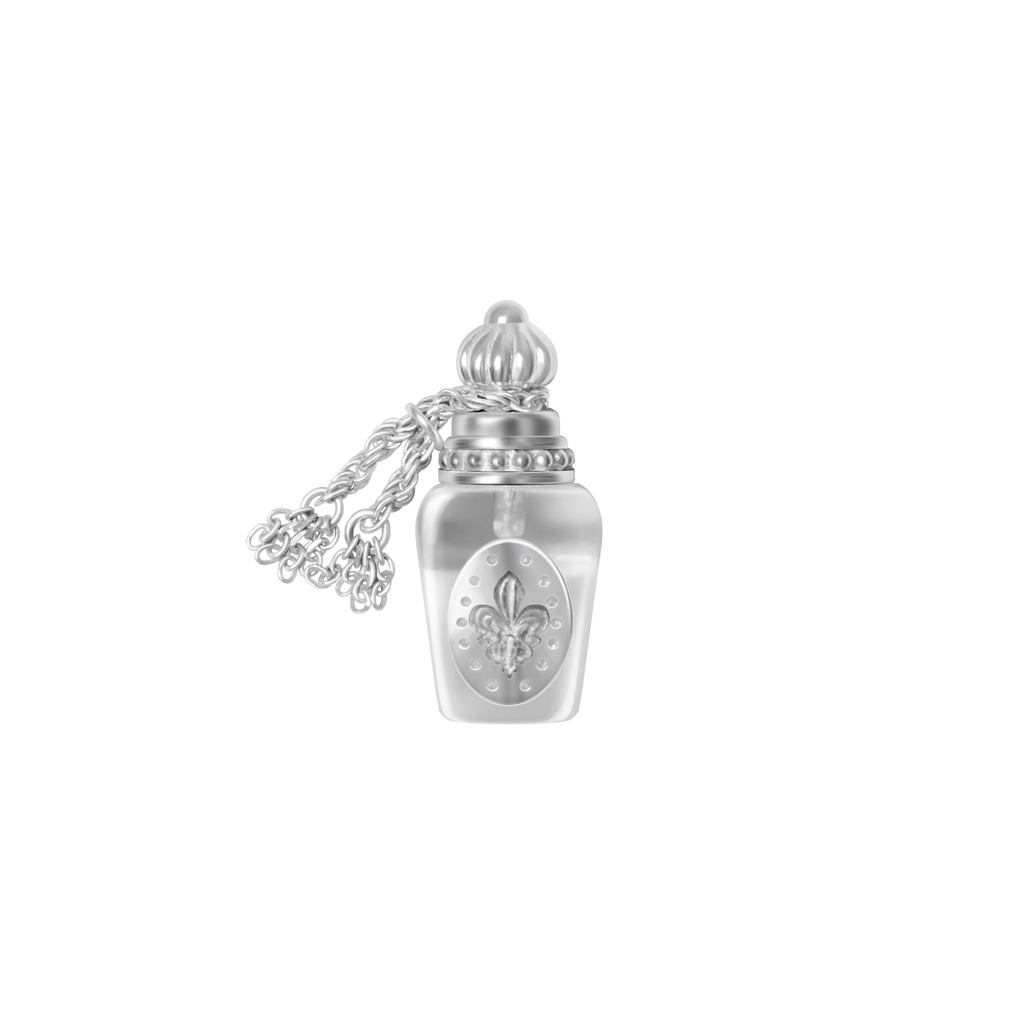 Clear Perfume Bottle Necklace