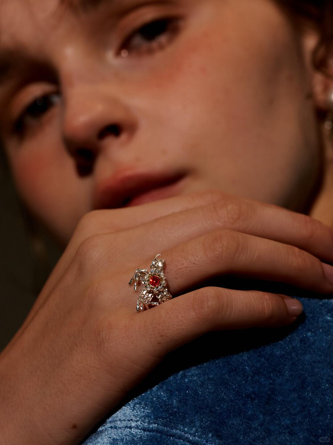 Oil Palette Bow Ring