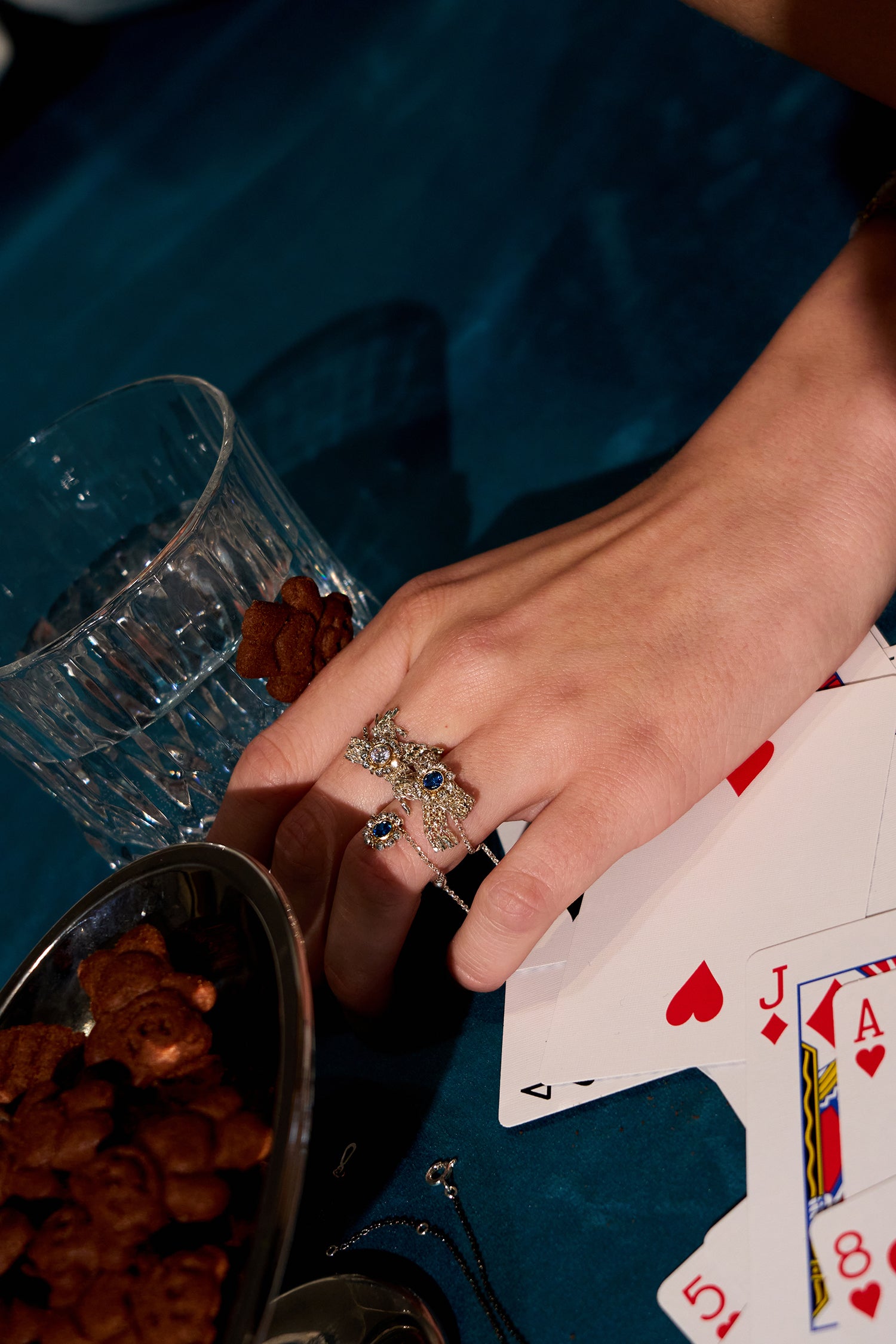 Oil Palette Bow Ring