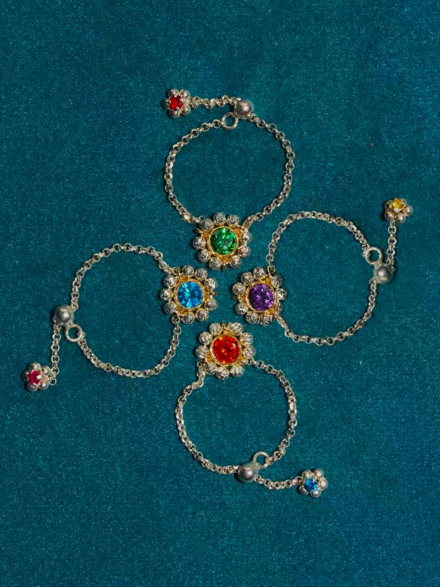 Oil Palette Halo Ring