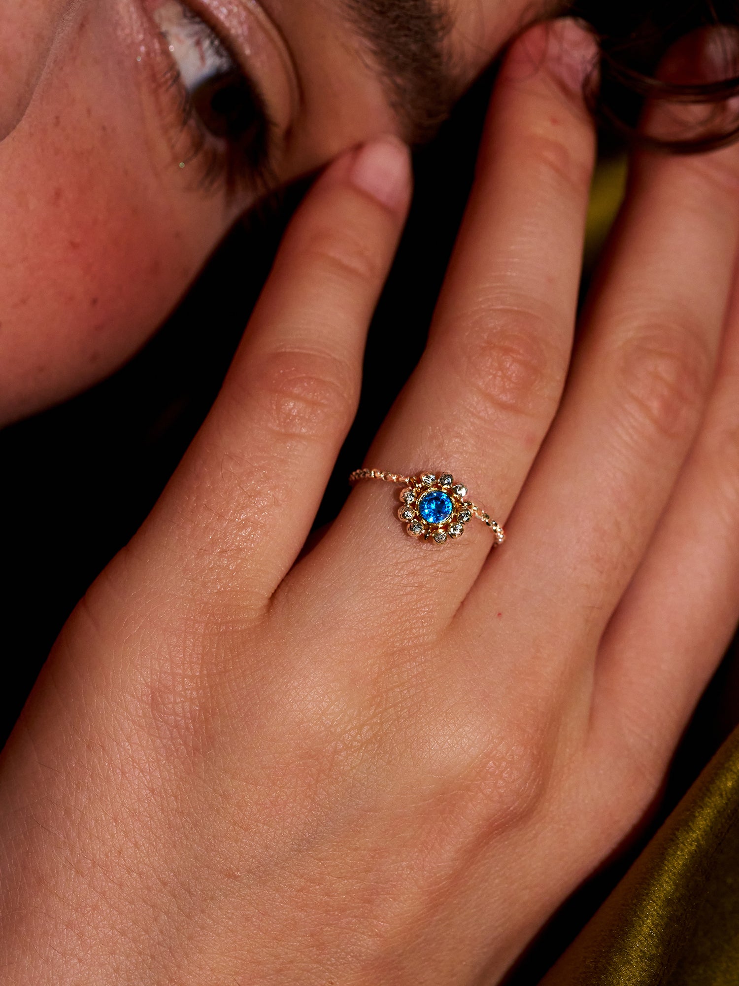 Oil Palette Halo Ring