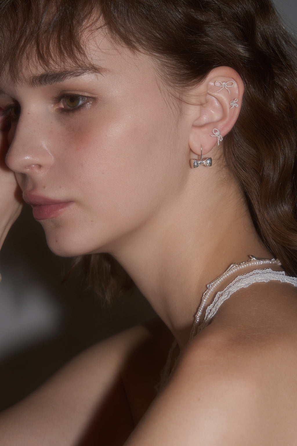 Bowtie Earrings in S925 Silver