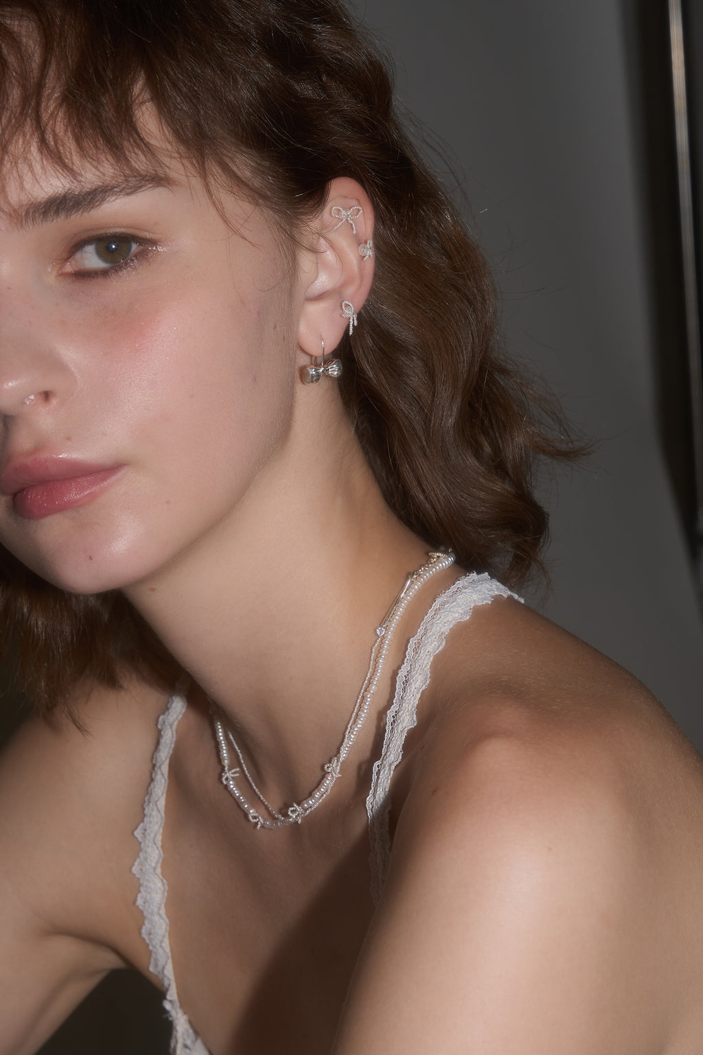 Bowtie Earrings in S925 Silver