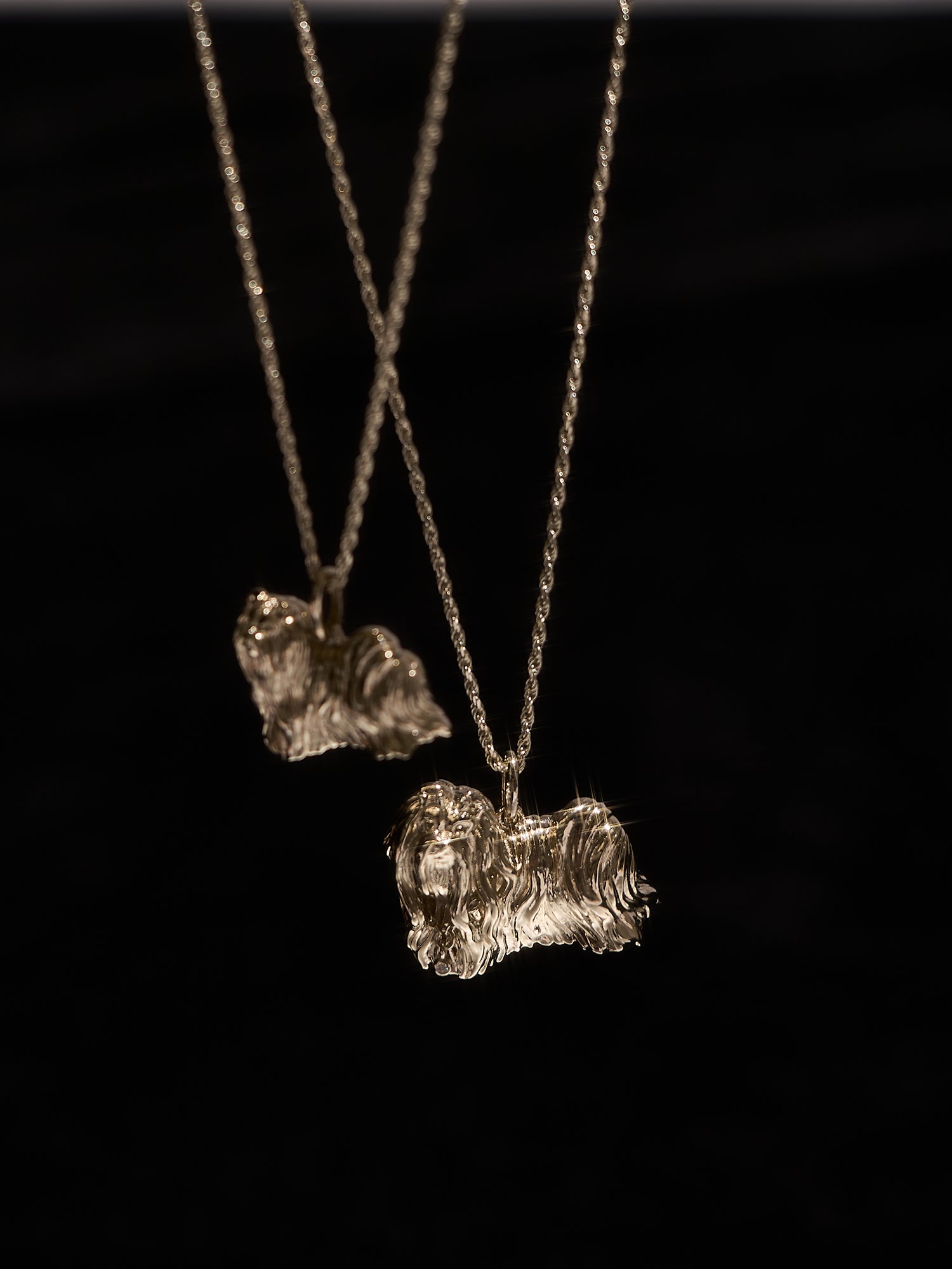 Lucky Puppy Pendant Necklace