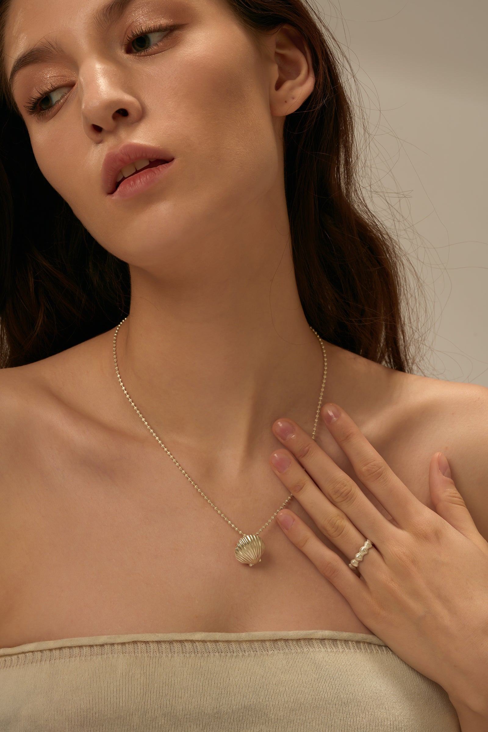 Shell Locket Necklace