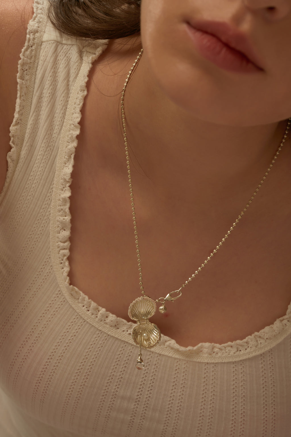 Shell Locket Necklace