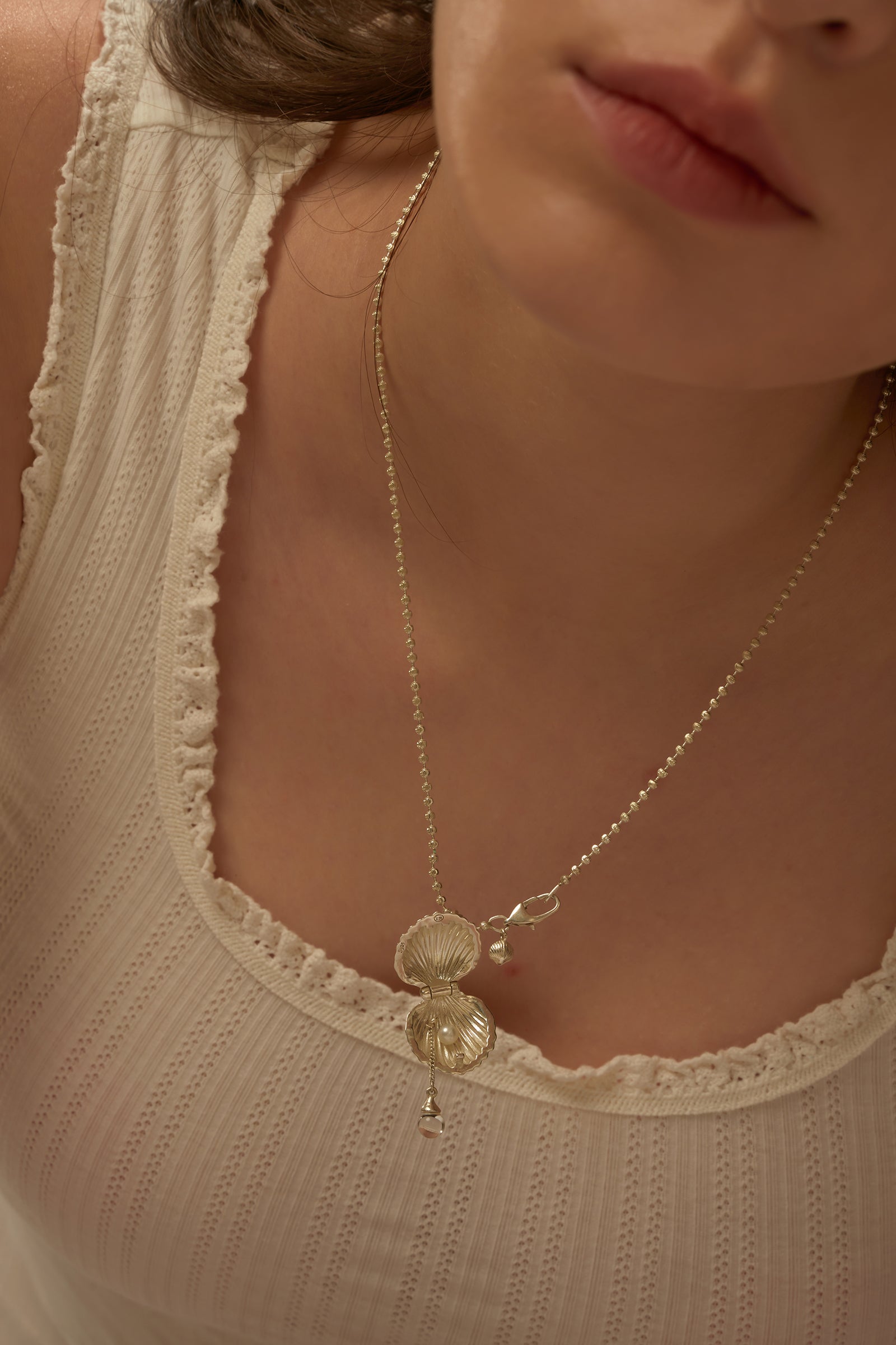 Shell Locket Necklace