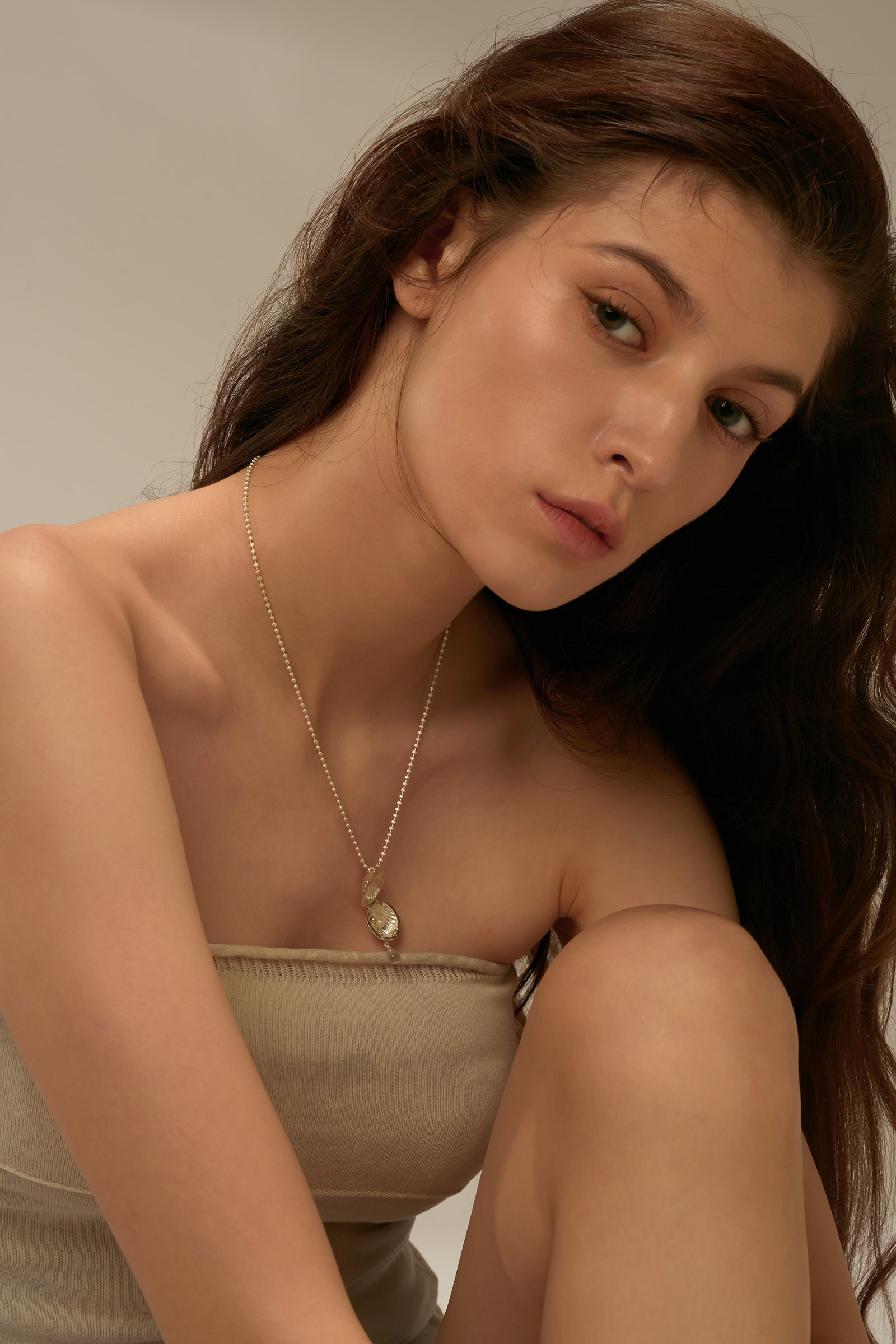 Shell Locket Necklace