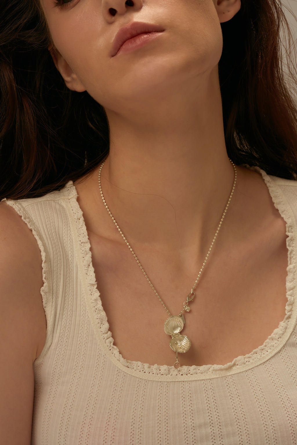 Shell Locket Necklace