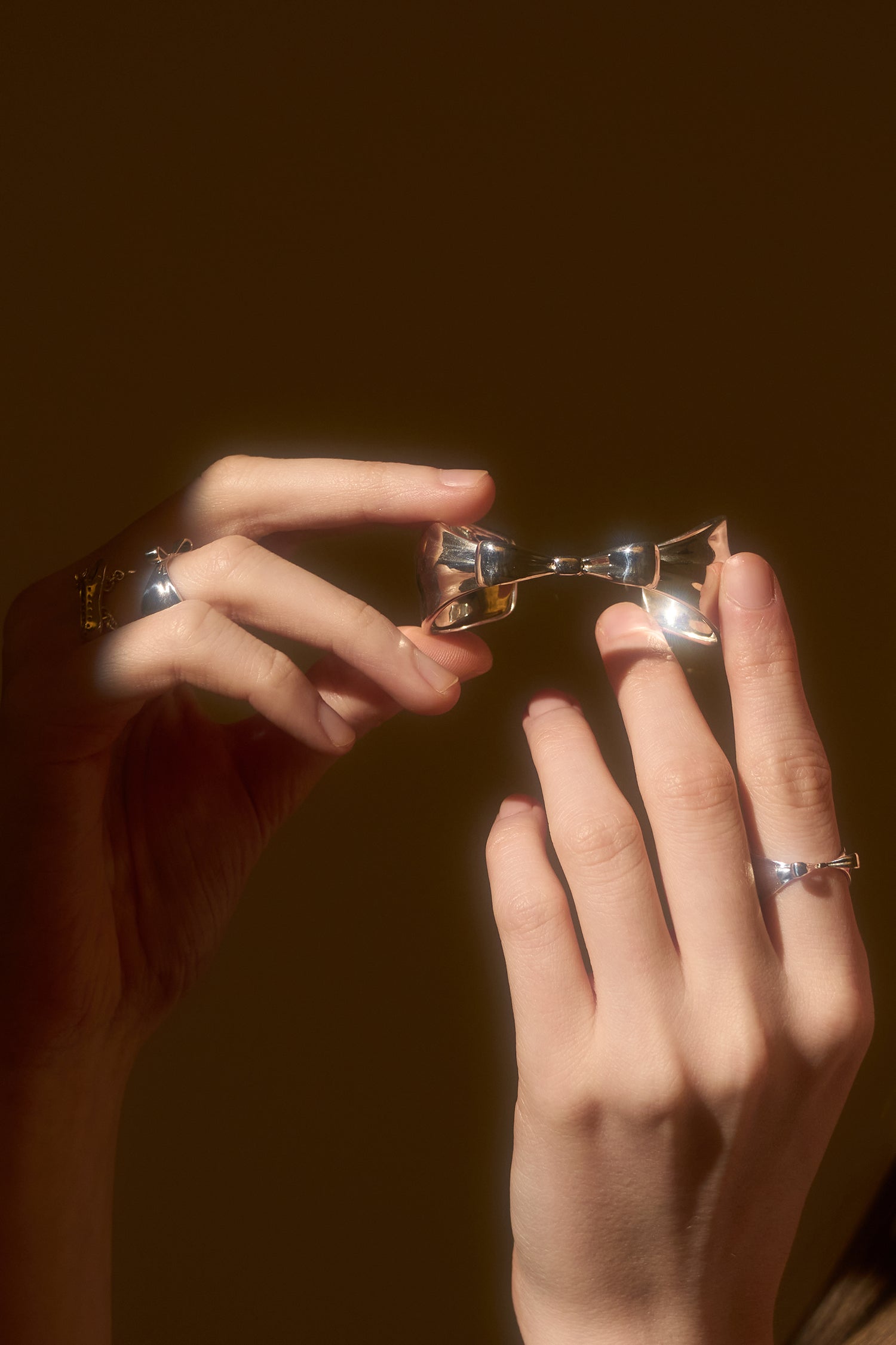 Silver Bowtie Bangle