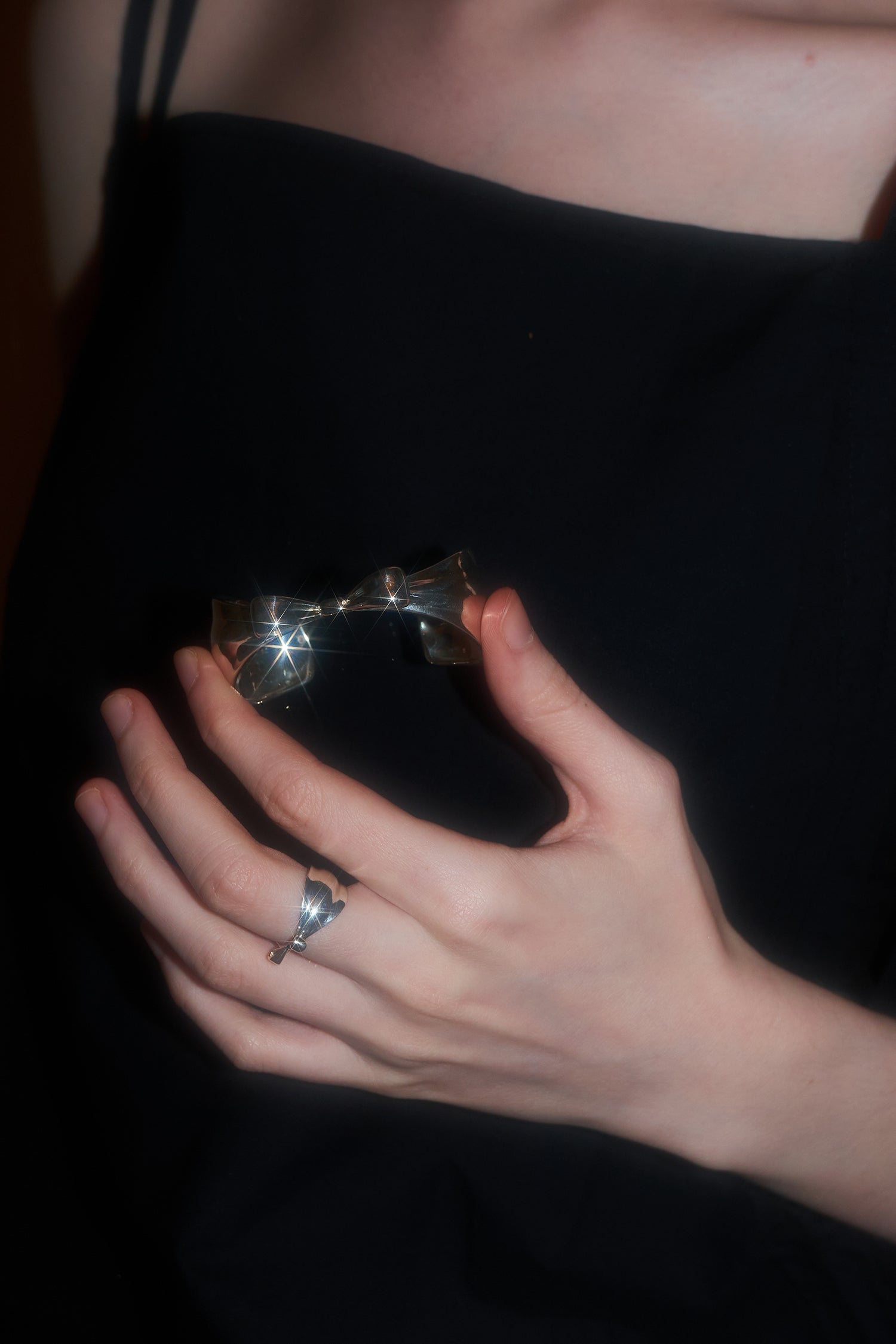 Silver Bowtie Bangle