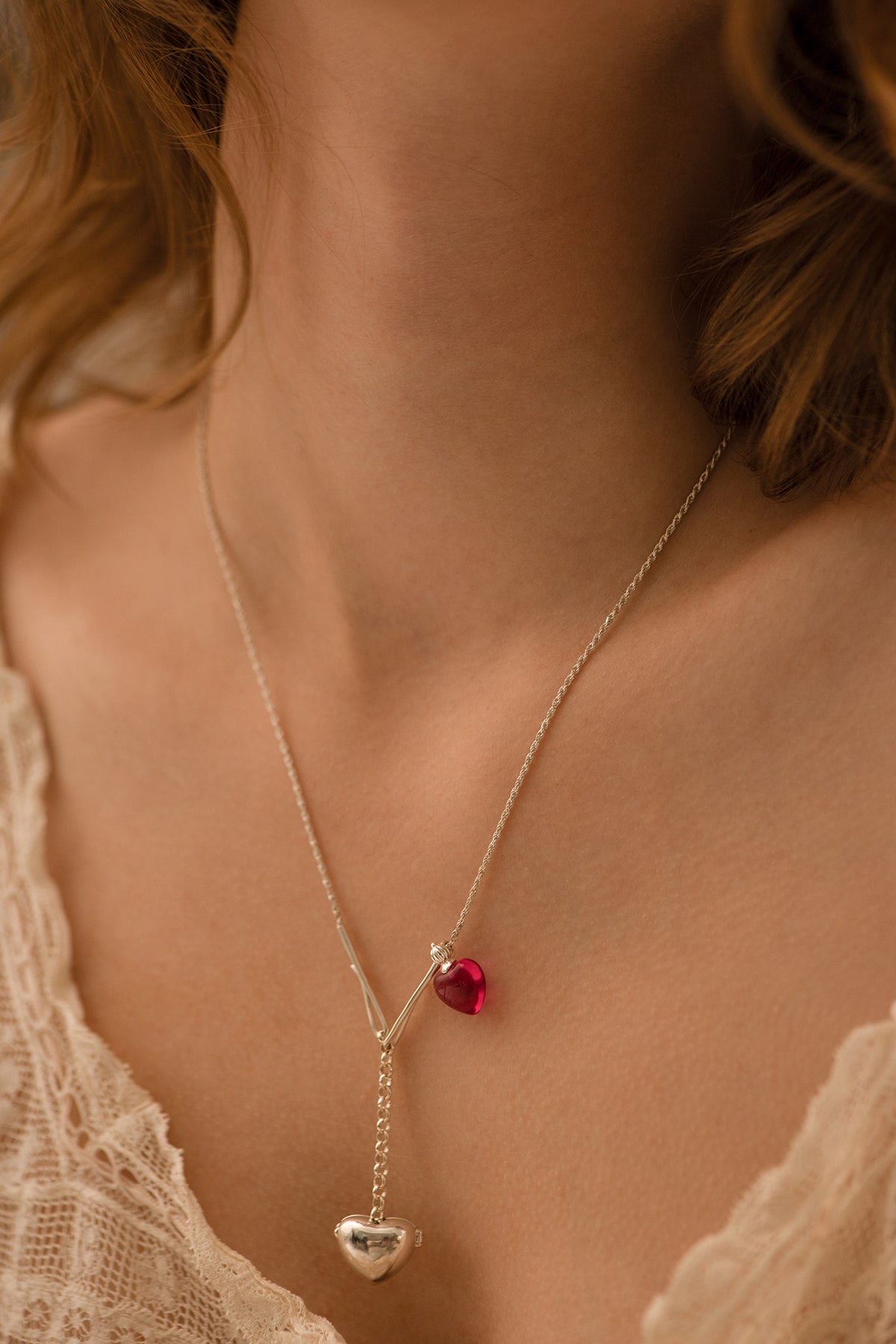 Heart in a Bottle Necklace