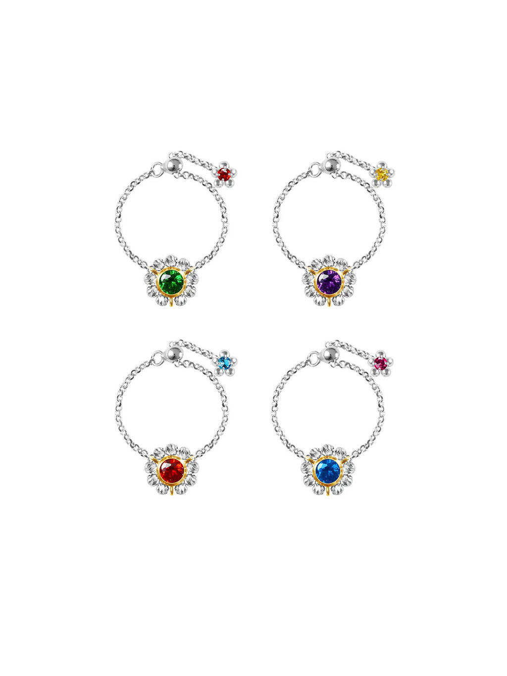 Oil Palette Halo Ring