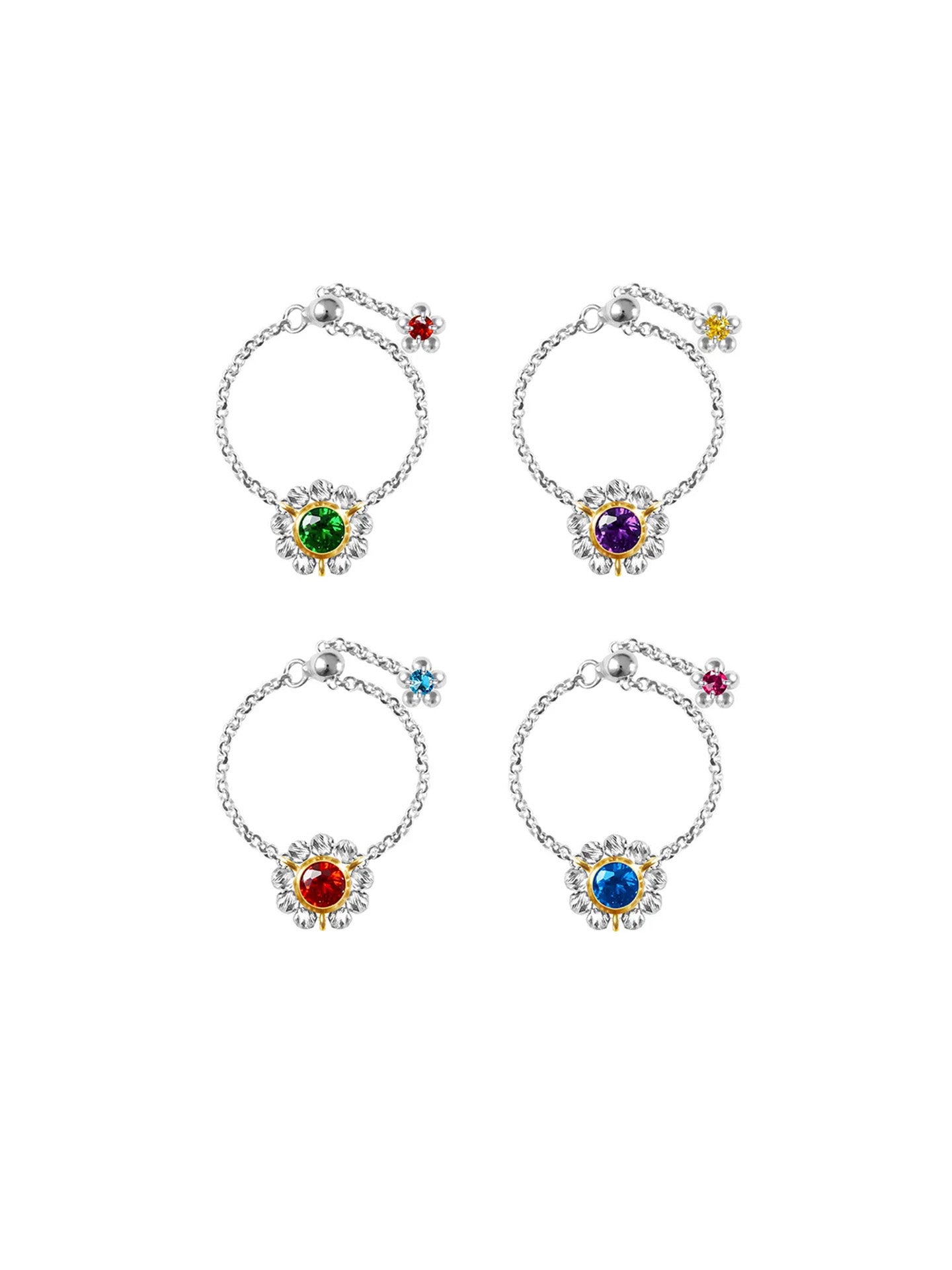 Oil Palette Halo Ring